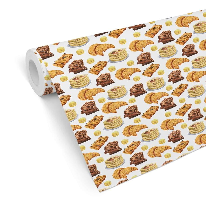 Papier peint à motifs Pâtisseries sucrées