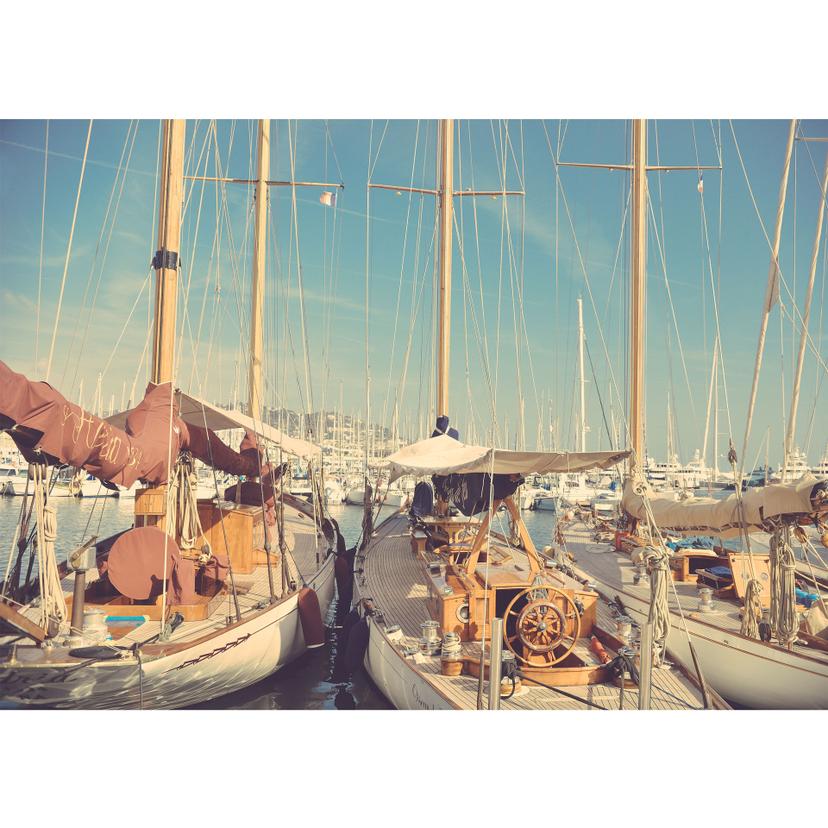 Fotomurale - Barche a vela nel porto