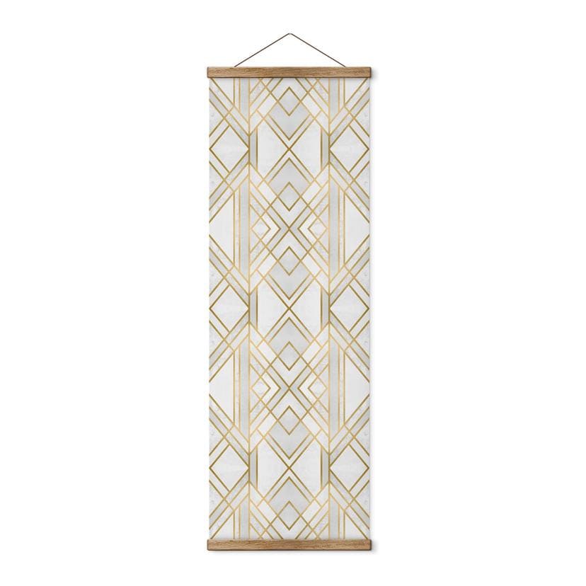 Tekstil plakat Fredriksson - Golden Geometry - Panorama