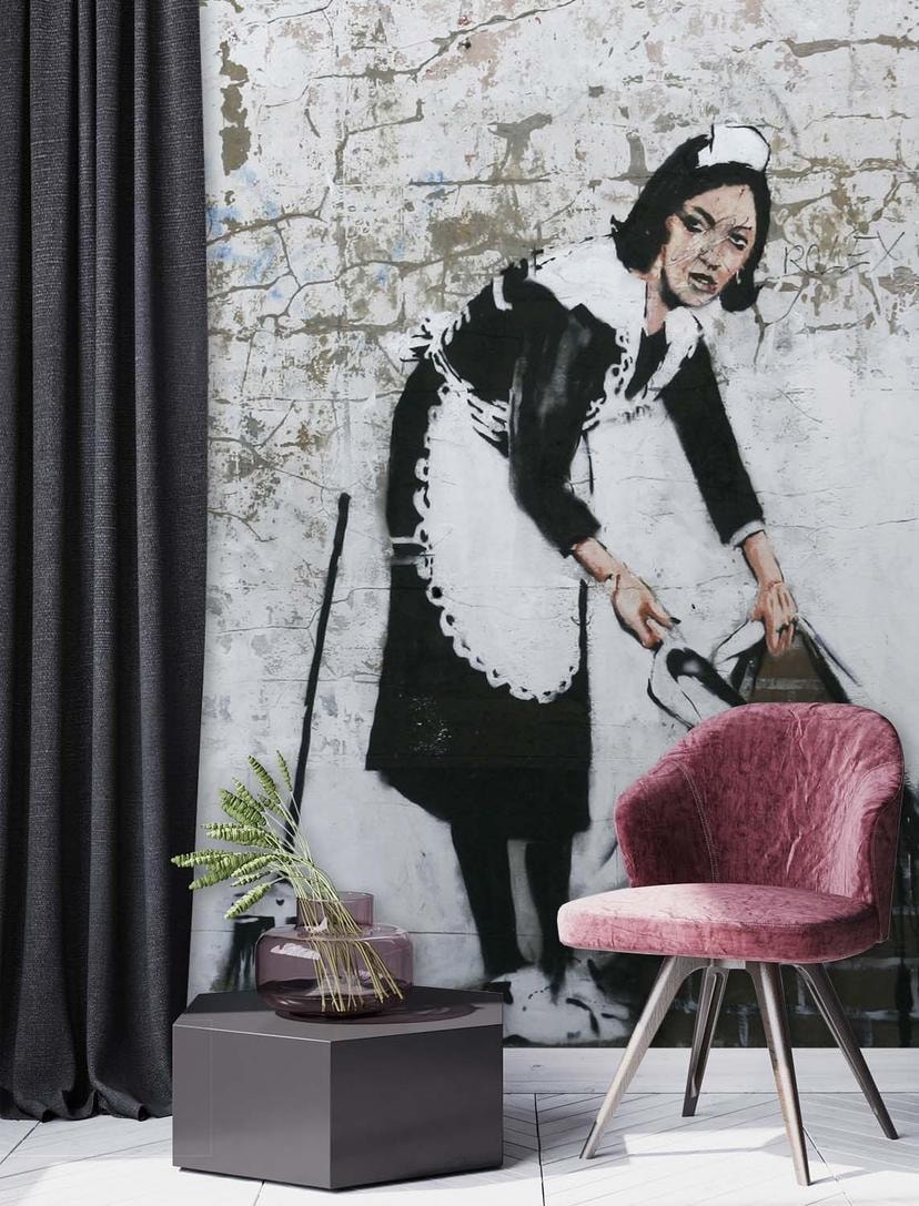 Fototapete, Banksy Maid Street Art