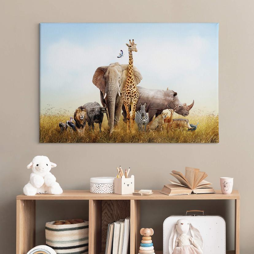 Canvas Afrikaanse Dieren
