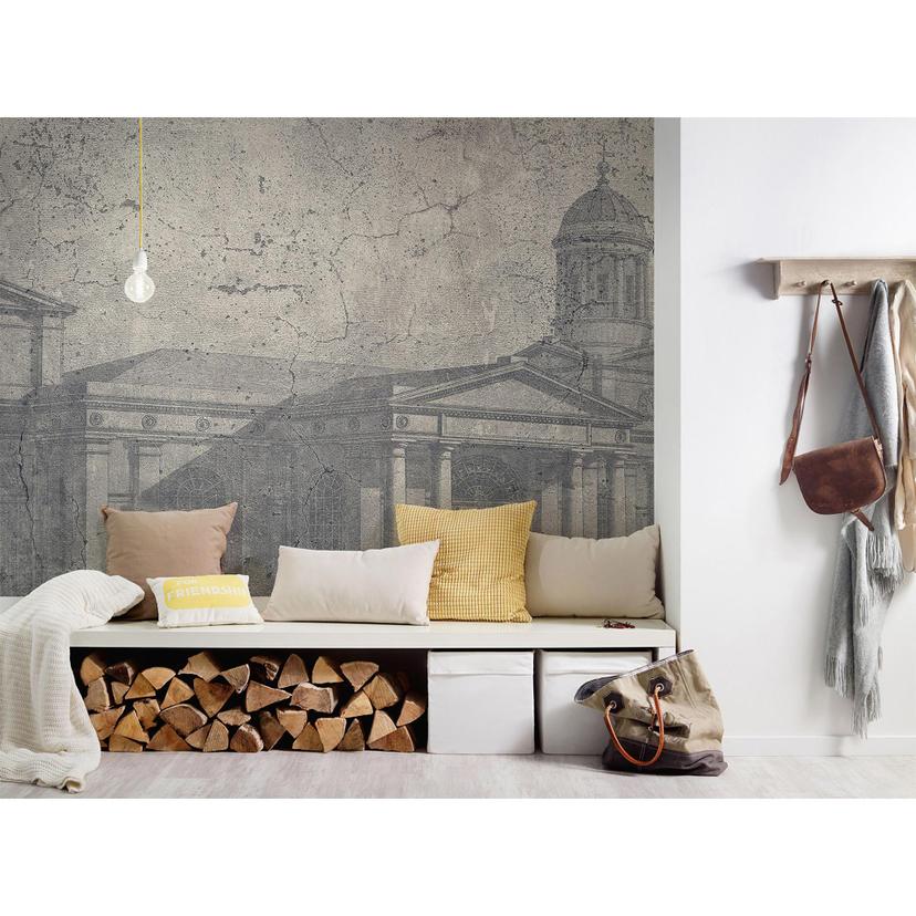 Architects Paper Papier peint photo Atelier 47 Ancient Building Architecture gris