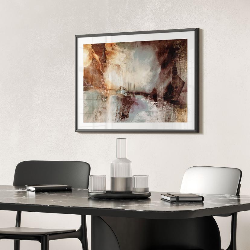 Poster Tracce d'oro nella luce nebbiosa - Schmucker