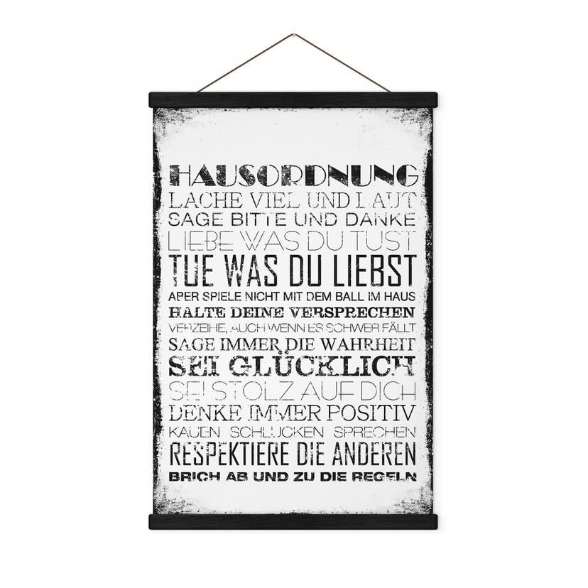 Stoffbild Hausordnung