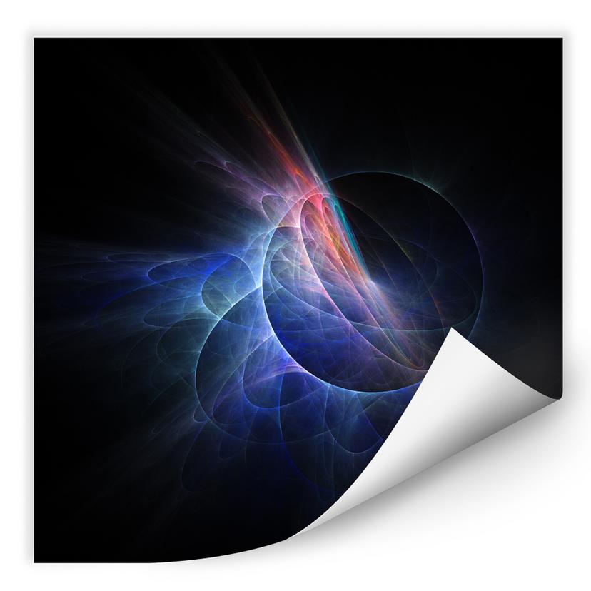 Zelfklevende Poster  Chaos Ray black