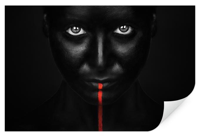 Zelfklevende Poster Petkov - Red Stripe