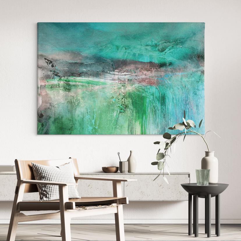 Lienzo Abstracto - Paisaje de fantasía verde - Schmucker
