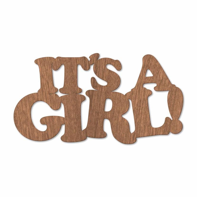 Decoro in legno - It's a Girl