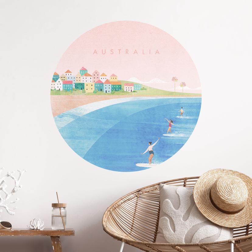 Wall Sticker Surfing på Australiens kyst - Rivers