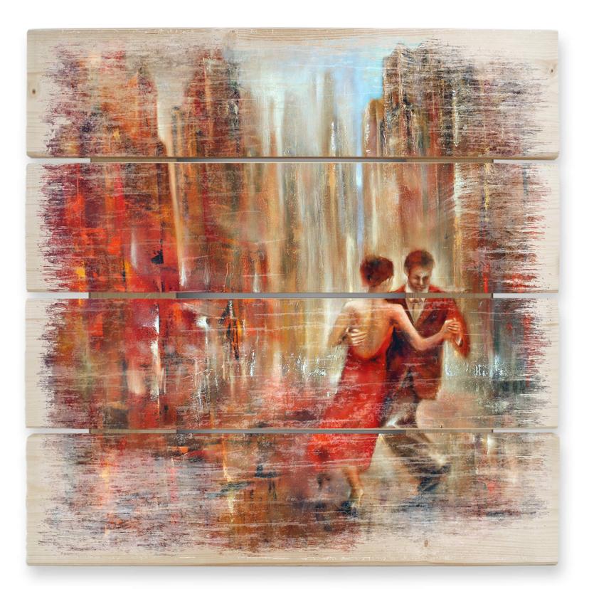 Cuadro de madera Schmucker - Tango - 40x41,5 cm