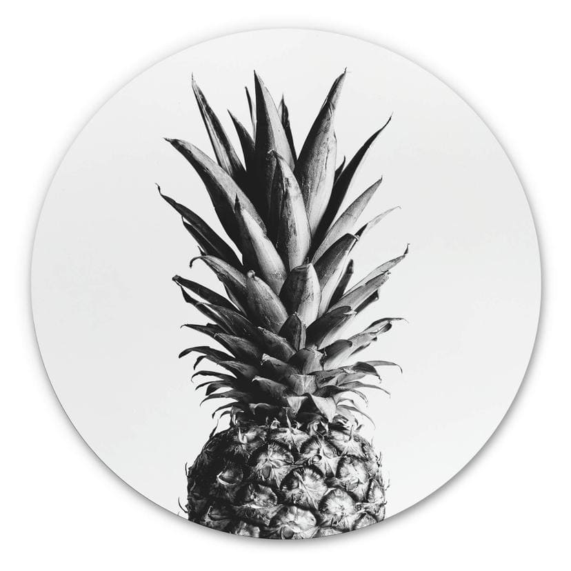 Tableau sur alu-Dibond 1X Studio - Ananas - Rond