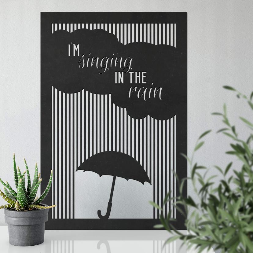 MDF Decoratie I'm Singing in the Rain