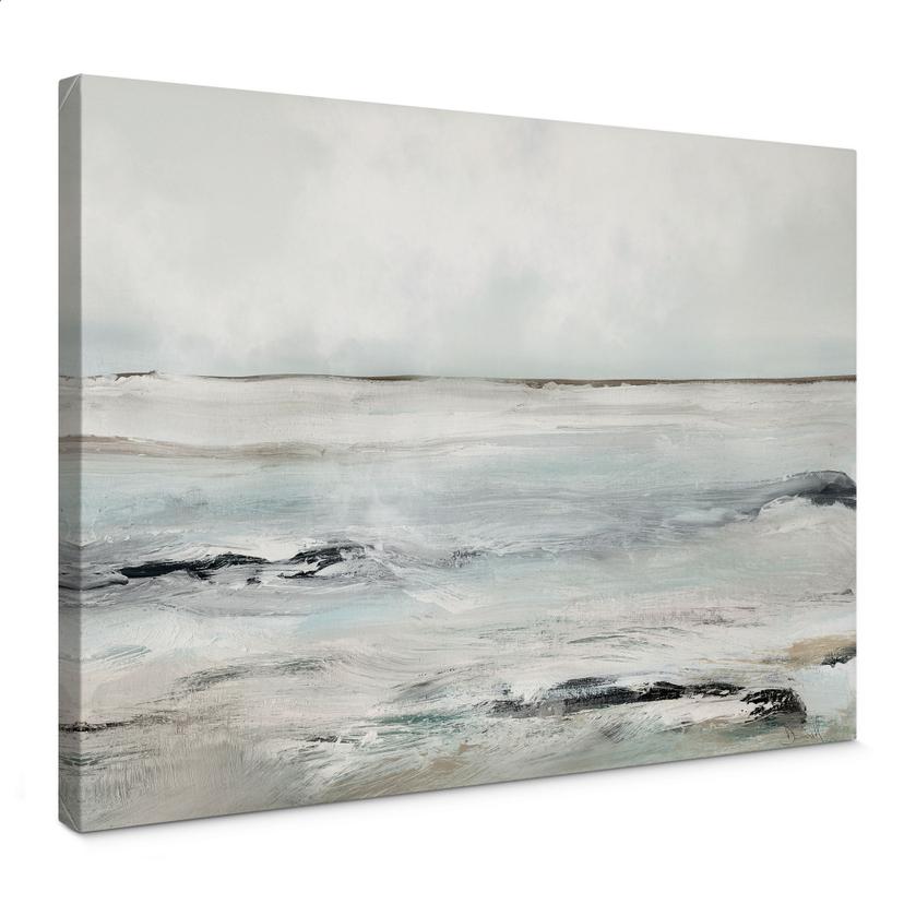 Lienzo Olas en Sandy Bay - Hobday