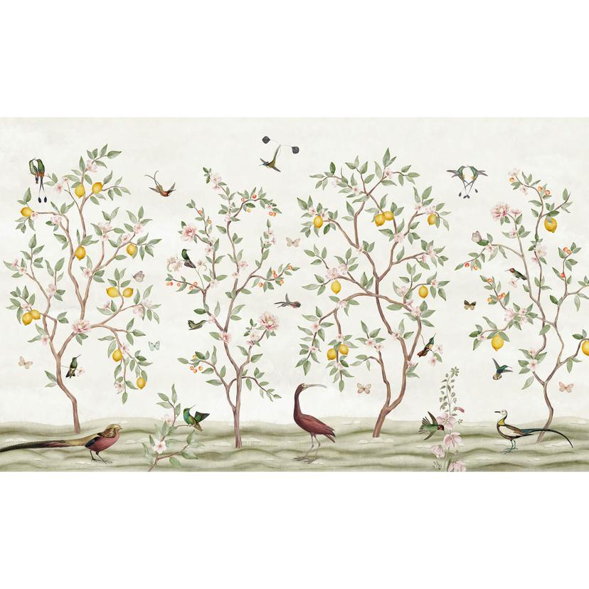 Papier peint photo Sir Edward - Chinoiserie au citronnier