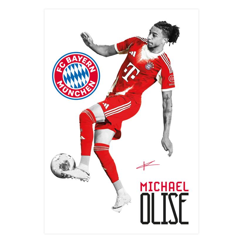 Wallsticker FC Bayern-spiller Michael Olise 2025/26
