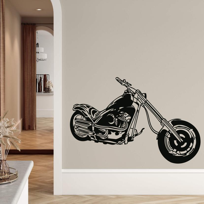 Wallsticker - Motorcykel "Chopper"