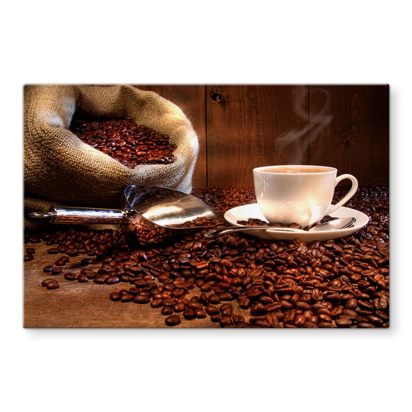 Pannello paraschizzi - Il piacere del caffè