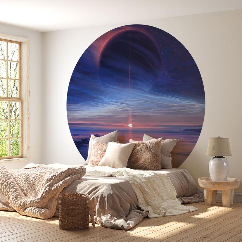 Tapet cirkel Galaxy - Aenami - vliesetapet/selvklæbende non-woven tapet