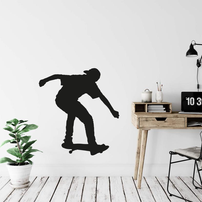 Muursticker Skateboarder 01