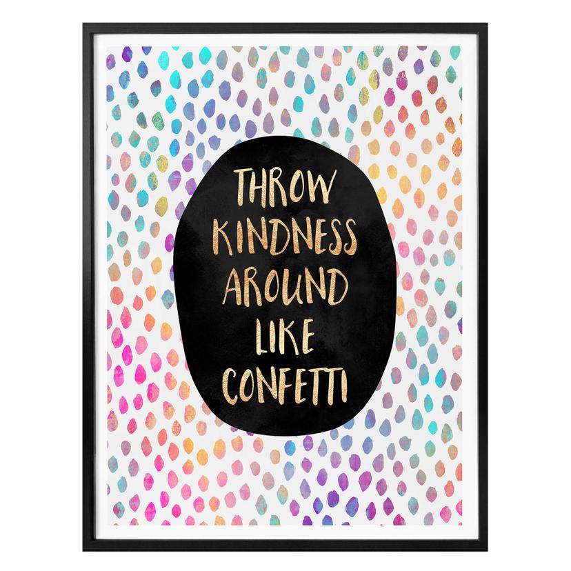 Plakat - Frederiksson - Kindness like confetti