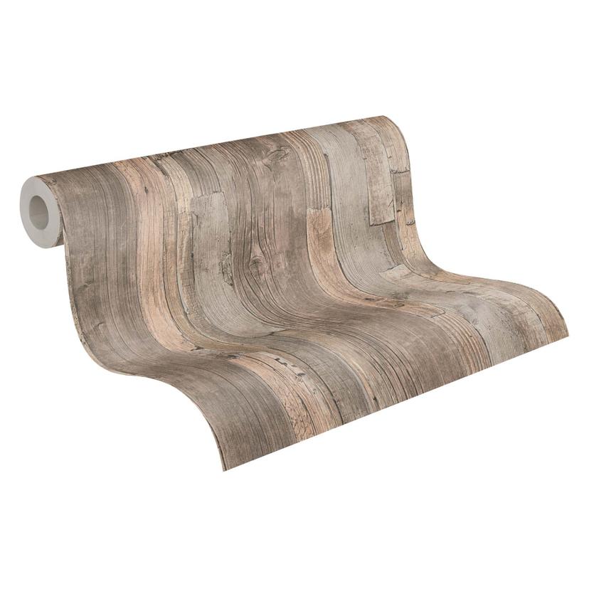 A.S. Création Decoworld colore beige, grigio seta, beige-grigio