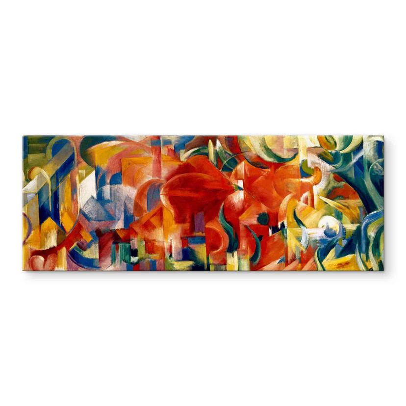 Tableau en verre acrylique - Formes joueuses - Panorama