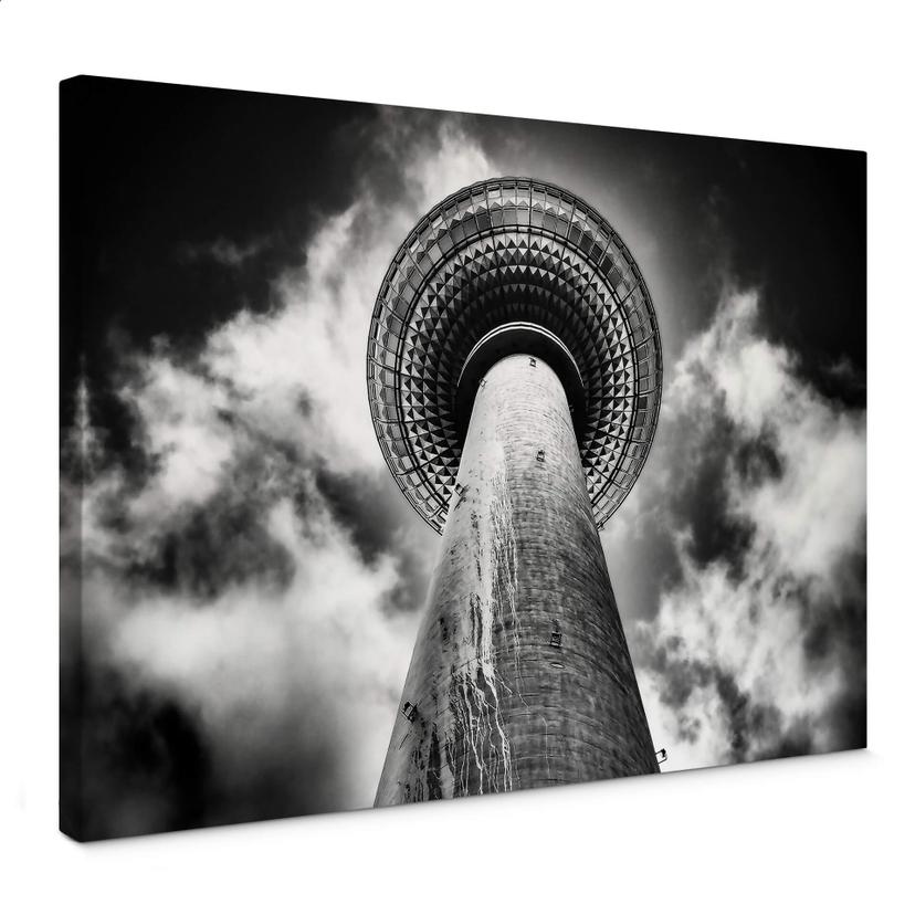 Lienzo marrón - Torre de televisión de Berlín