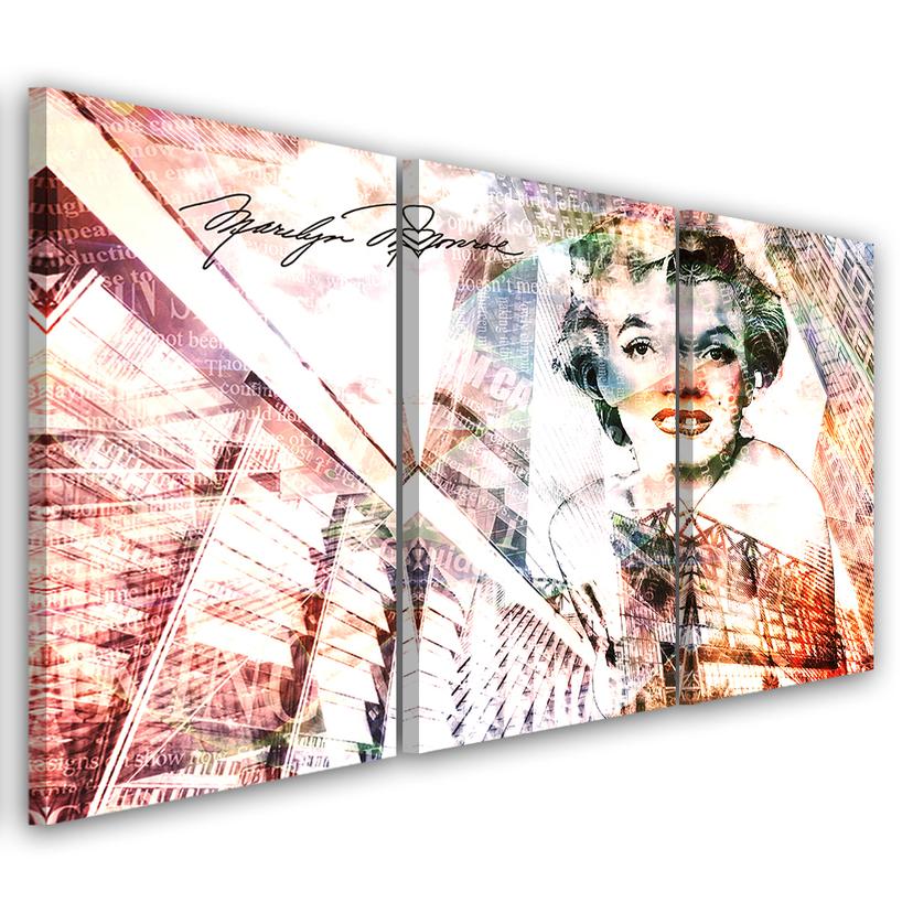 3-delt lærredstryk, Marilyn Monroe