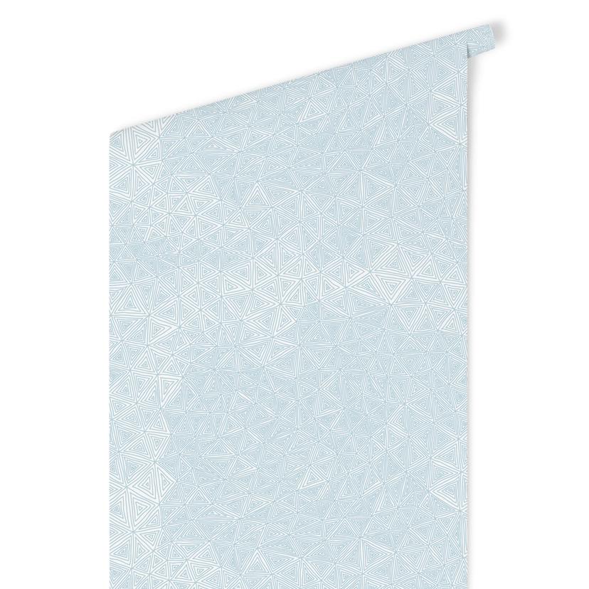 Papier peint à motifs - Triangles abstraits - bleu