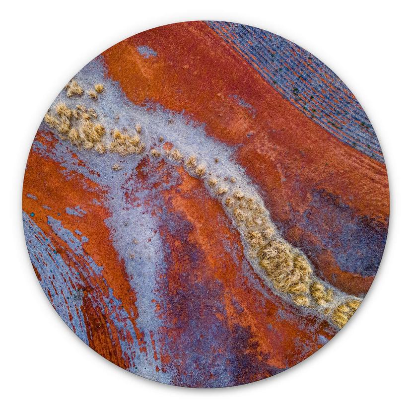 Tableau sur alu-Dibond McConaghy - Paysage mystérieux - Rond