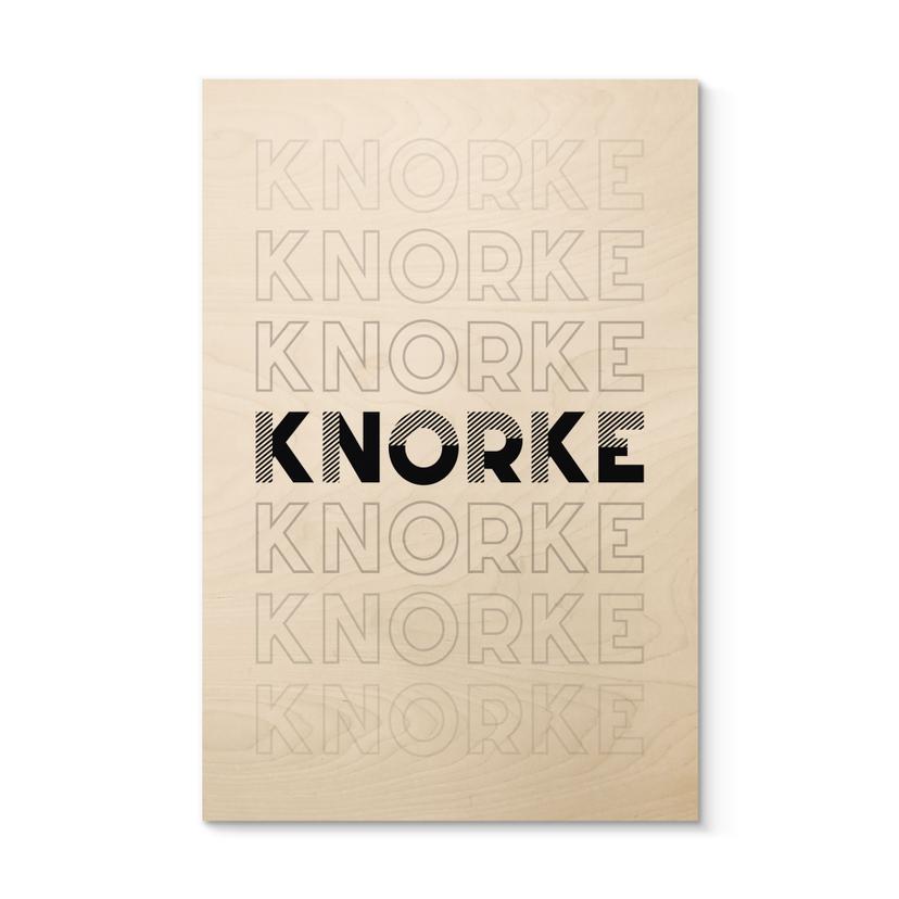 Cuadro de madera Knorke