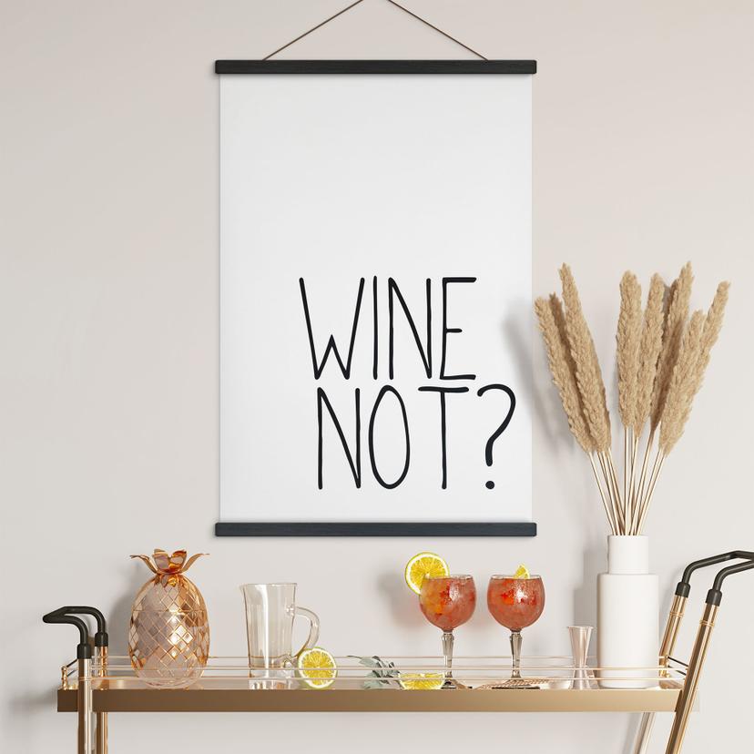 Tekstil plakat Vin Ikke