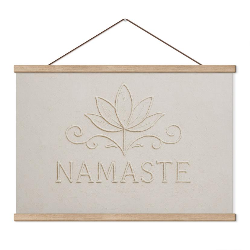 Stampa su tessuto Namaste con loto - Treechild