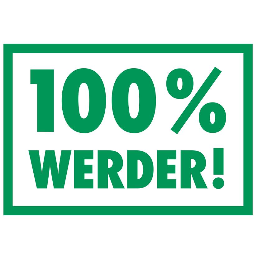 Wandtattoo Werder Bremen 100 Prozent