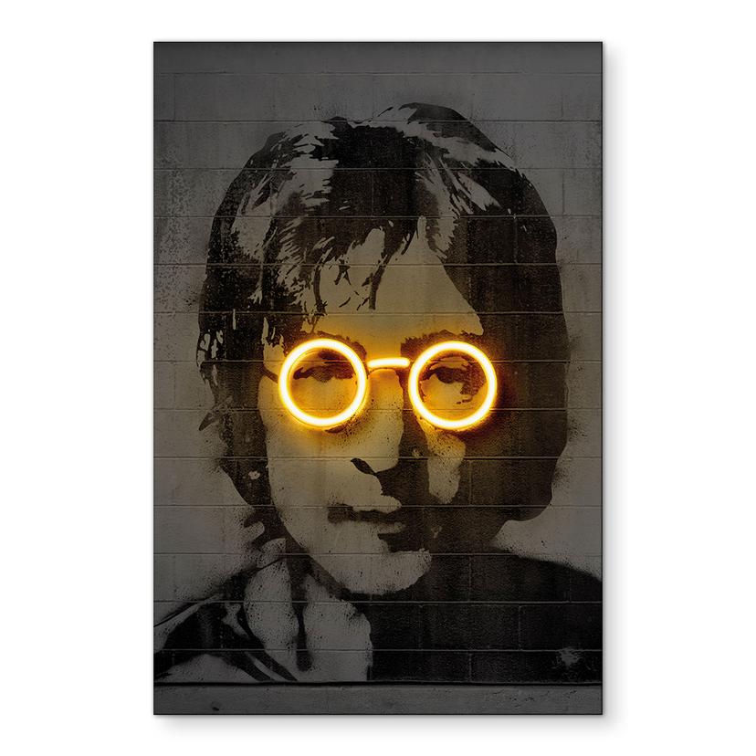 Billede John Lennon - Mielu – print på aluminium (Alu-Dibond)