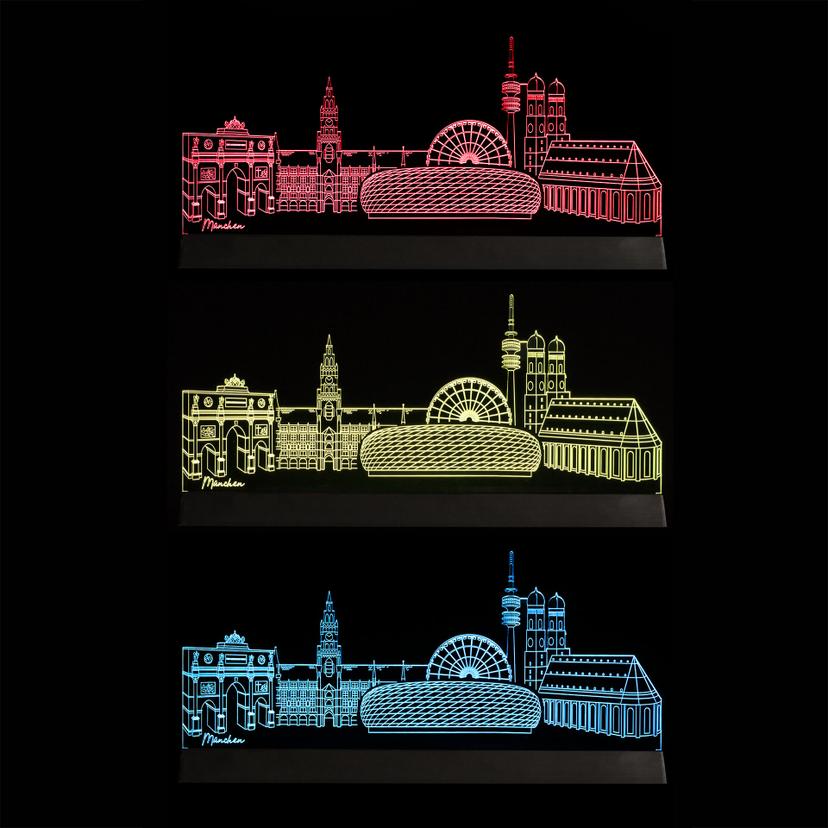 Decorazione LED Skyline Monaco