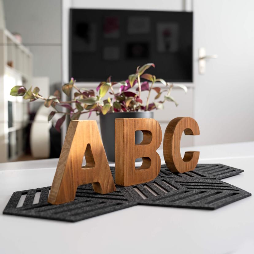 Holz Dekobuchstaben zum Hinstellen