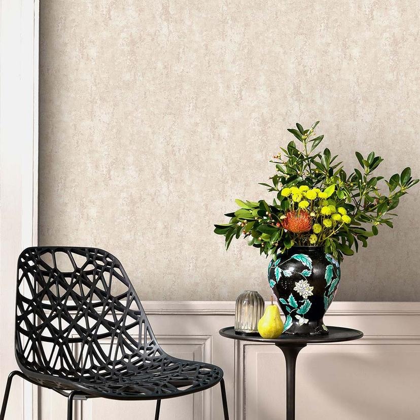Tapet med metaleffekt, metallisk tapet Fashion for Walls 4 af Guido Maria Kretschmer beige