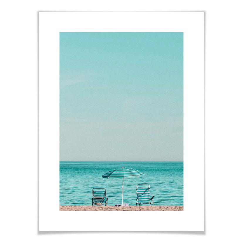 Poster på stranden
