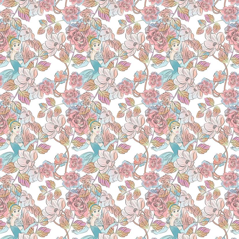 Non-woven tapet - Askepot Blomst - 200 x 280 cm