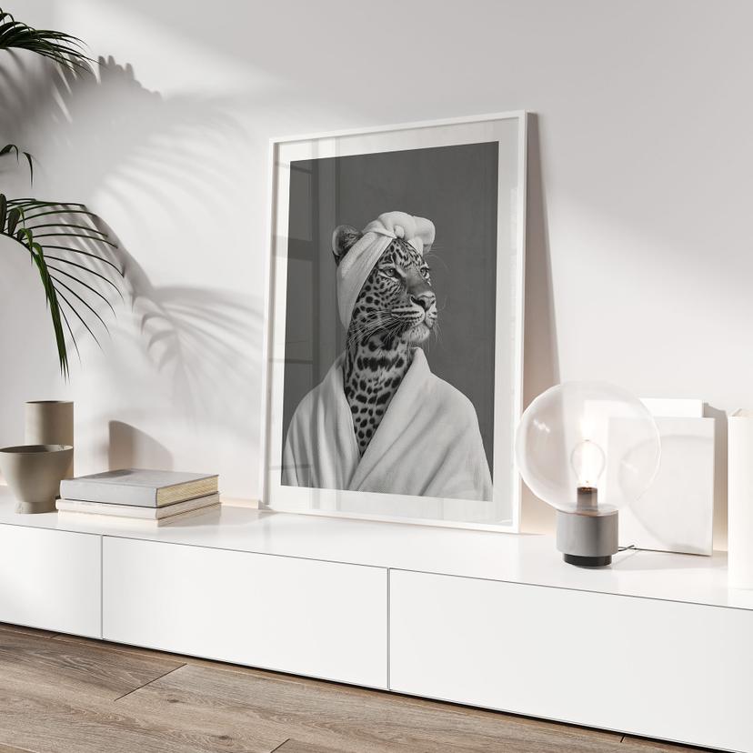 Poster Royale Spa time-out con leopardo - Rahner