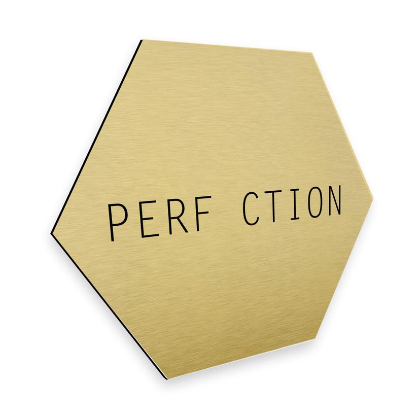 Hexagon Alu-Dibond Goudeffect - Nordic Creators - Perfection