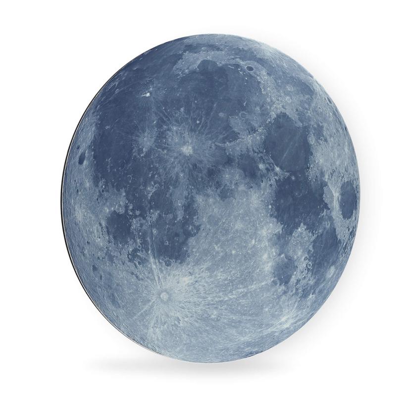 Tableau en Alu-Dibond Pleine Lune - Rond