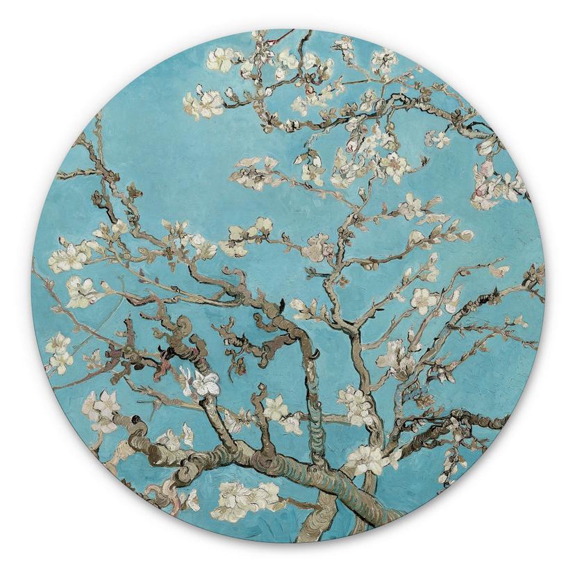 Wandcirkel van Gogh - Amandelbloesem
