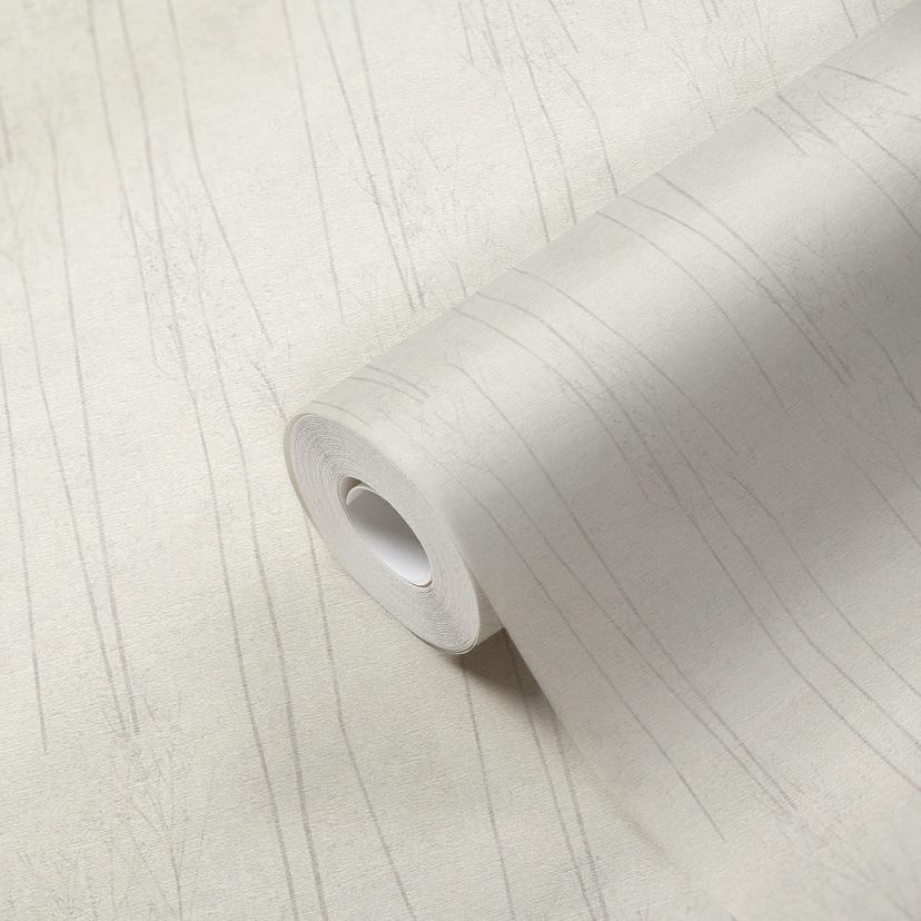 Papel pintado floral A.S. Création #Papel pintado no tejido Hygge blanco, gris