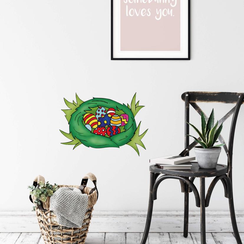 Sticker mural - Nid de Pâques