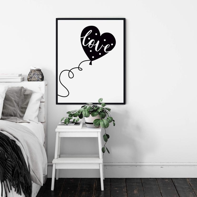 Poster - Love balloon