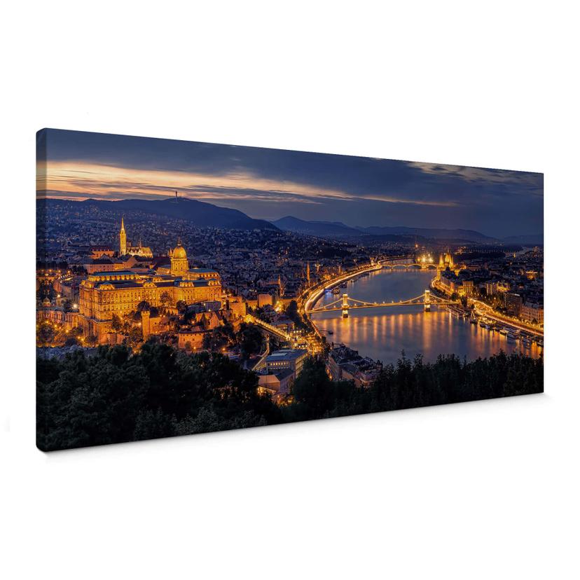 Canvasbillede - Mørkeberg - Budapest