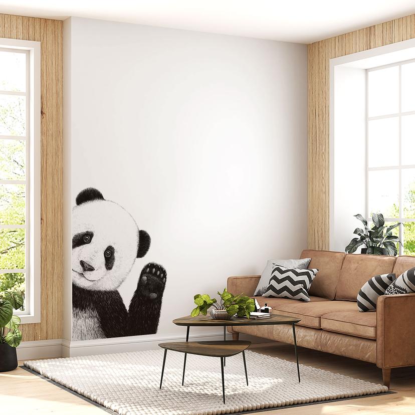 Wandtattoo Winkender Panda - Korenkova