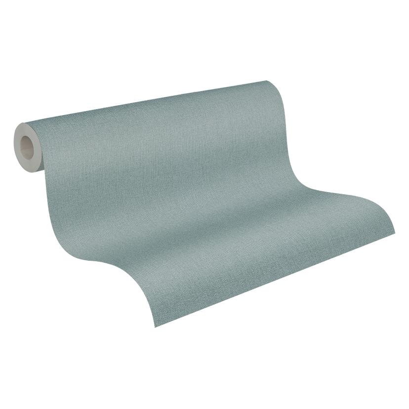 Carta da parati singola a trama fine blu-grigio - Carta da parati in tessuto non tessuto a tinta uni
